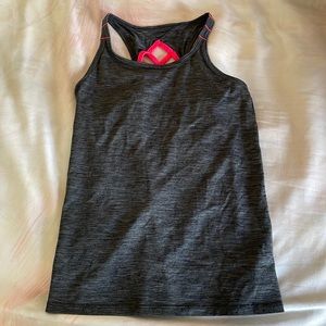 Athletic tank top with cross cross back